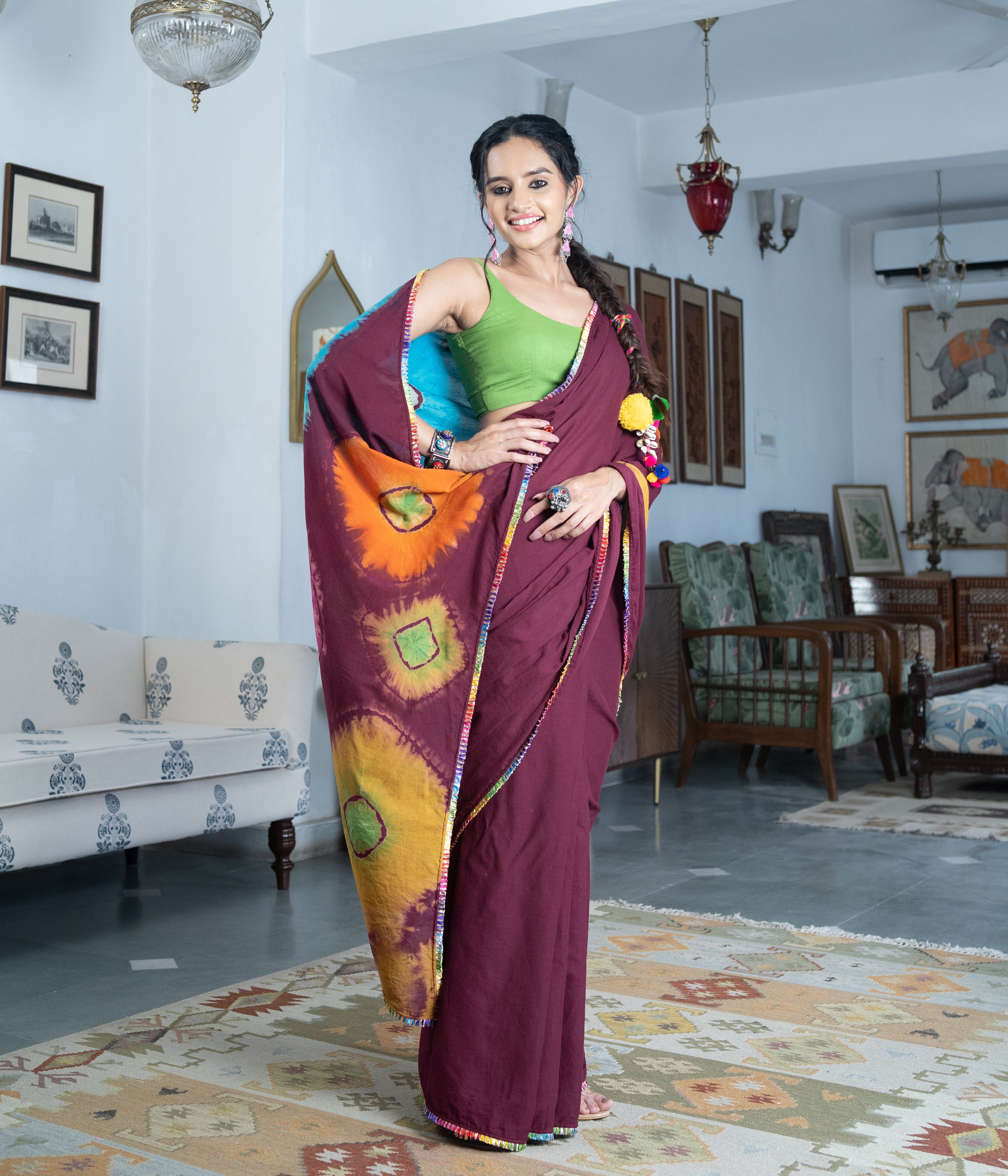 A glam Red Soft Silk Saree With Classic Blouse Piece – LajreeDesigner